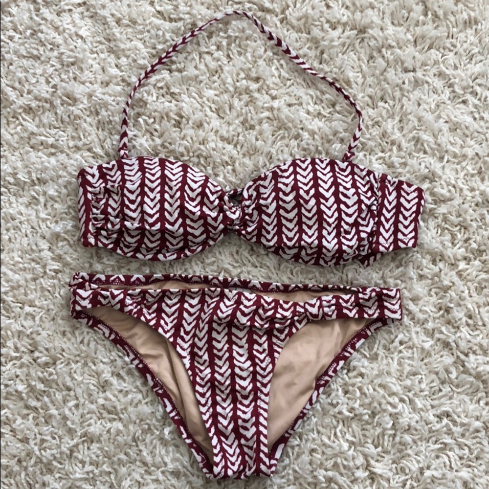 JCrew bandeau bikini set